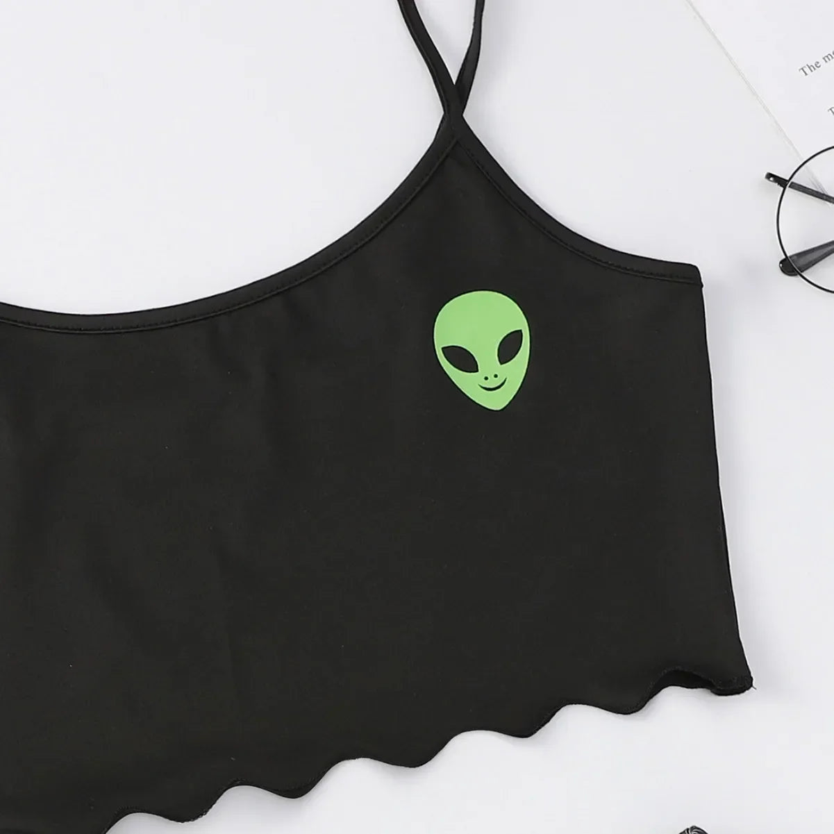 Sexy Alien Print Sling Nachtwäsche frauen Pyjamas Set V-ausschnitt Pyjamas Weibliche Homewear Ärmellose Nette Top Und Shorts.