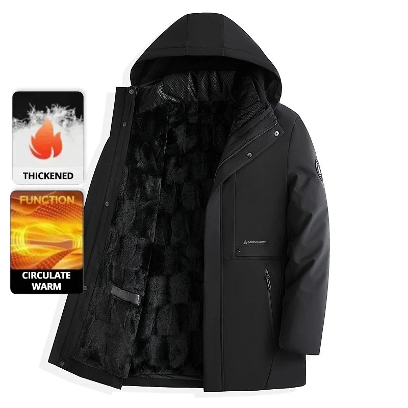 Top Grade Brand Casual Fashion Designer Warm Parka Coat Mens 2025 Newest Winter Jacket Quilted Windbreaker  Mens Clothes.