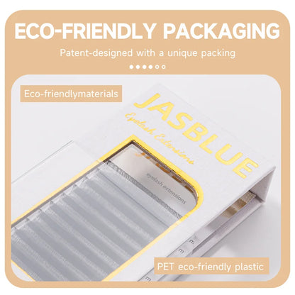 JASBLUE 2D Y Shape Eyelash Extensions Single Tip Y Premade Fans Y Lashes extensions Light Y Shape Eyelashes Lines.