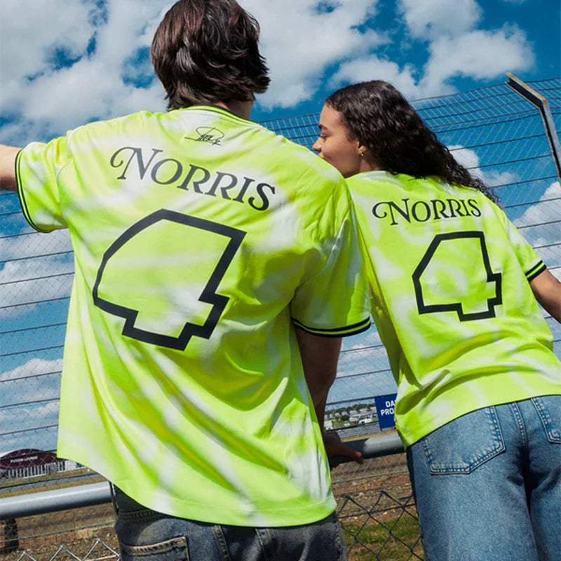 2025 new LN4 grandstand'25 Jersey Lando Norris extreme sports breathable quick drying short sleeved sweatshirt.
