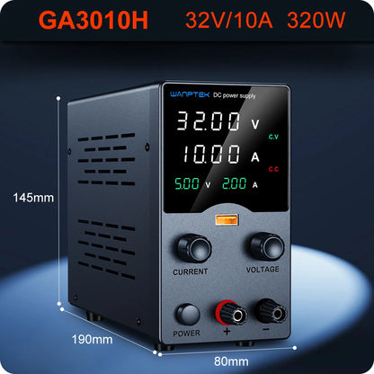 Wanptek Laboratory Power Supply 30V 5A 30V 10A 60V 5A 120V 3A  Adjustable with USB Output Display Lab Bench DC Power Supply.