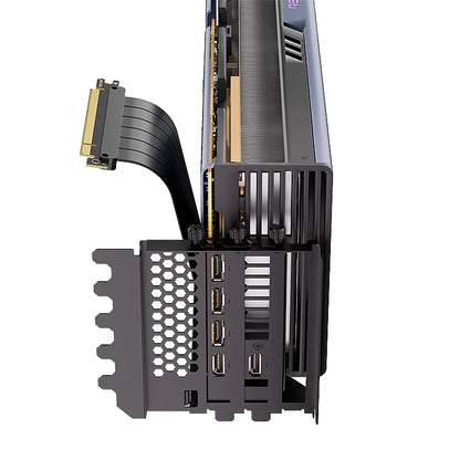 TEUCER L-Z3 GPU Vertical Mounting Bracket Kit, PCIe 4.0 X16 Riser Cable 200mm, Graphics Card Steering Mounting Bracket.