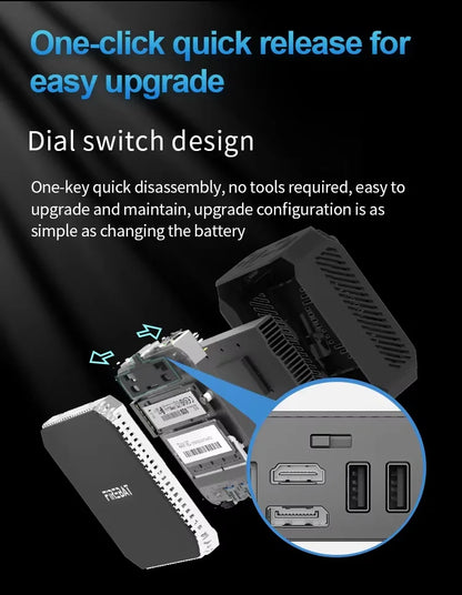 FIREBAT T2 Mini PC Intel N150 CPU Windows 11 DDR4 16GB RAM 512GB SSD WIFI5 BT4.2 Desktop Computer HDMI USB Port.