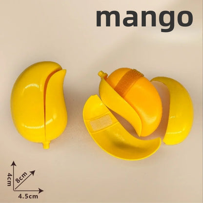 Children's Kitchen Toy Set Simulated Kitchen Cutting Cookware Simulated Fruits Cutting Toys Cooking Accessories for Kids Gift