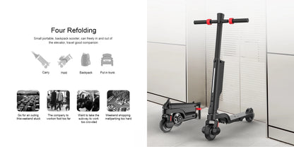 HX X6 7.5AH electric scooter e scooters 350W 25KM/H Foldable Electric Kick Scooter Scooters 5.5 Inch APP Smart adult Escooter.