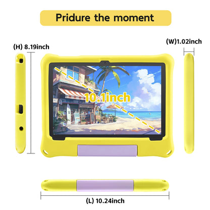 ANRY 10.1 inch Kids Android 15 Tablet 8GB (4+4GB) RAM 64GB ROM 5000Mah Octa-core 5G Wifi Children's Learning Educational Tablets.