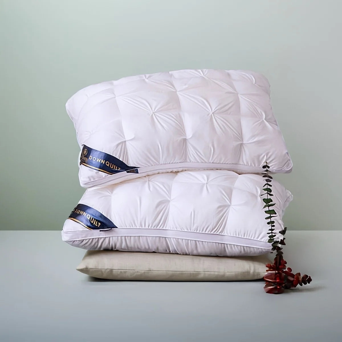 1pc 48x74CM Twisted Pillow  - Hotel Grade Neck Support Pillow Core Designed for Sleep Aid And Home Use.