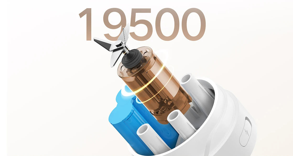 XIAOMI MIJIA Portable Blender,Makes 12 Cups Full Charge,Wireless and Portable,300ML Capacity Mixer Cup Juicer Machine,19,500rpm.