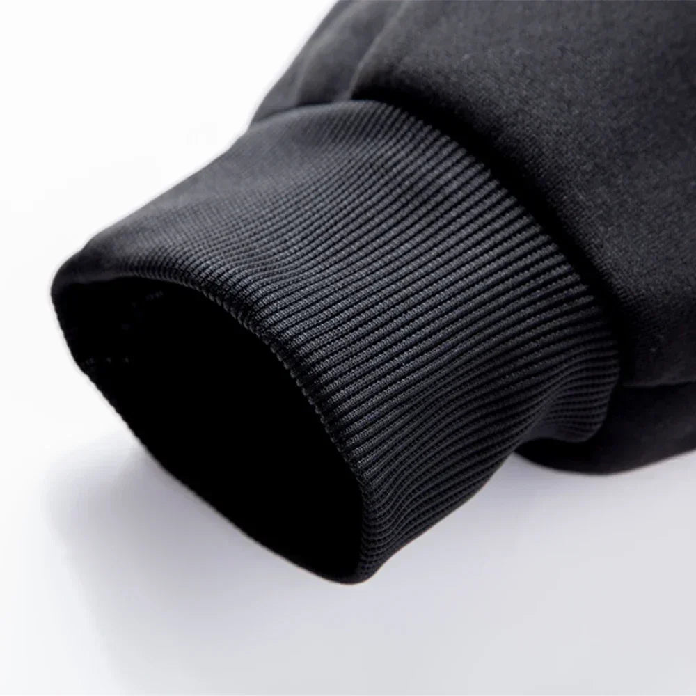 Men's Fleece Warm Hoodies Sets PARIS Printing Tracksuit Autumn Winter Casual Hooded Sweatshirt Drawstring Pants Running Suit.