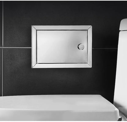 Einbau-Toilettenpapierrollenhalter in Mattschwarz, Aufbewahrungsbox für Seidenpapier aus Edelstahl für Badezimmer, Küche