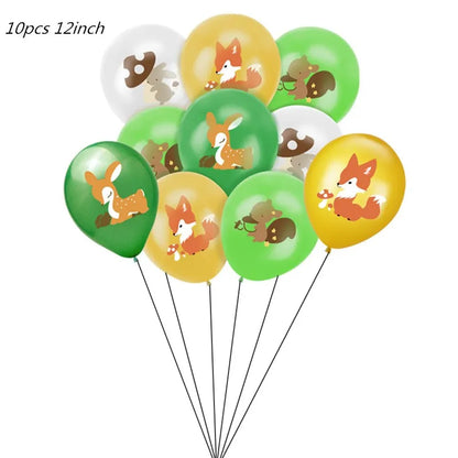 1–12 Monate Foto-Banner, Wald-Foto-Banner, alles Gute zum Geburtstag, Party-Dekoration, Babyparty, 1. Geburtstag, Junge, Mädchen, 12-Monats-Foto-Banner