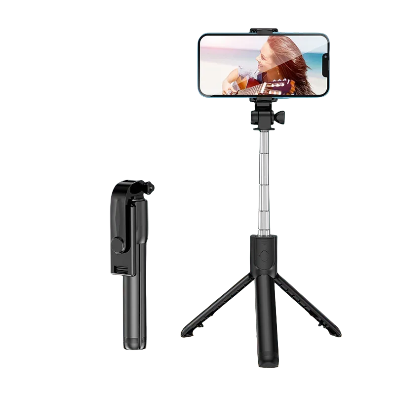 Cell Phone Selfie Stick Tripod Blue-tooth Remote Wireless Selfi Stick Phone Holder Stand with Beauty Fill Light for Phone
