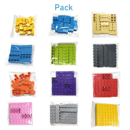 300pcs 2x4 Dot DIY Building Blocks Thick Figures Bricks Educational Creative Size Compatible With 3001 Plastic Toys for Children.
