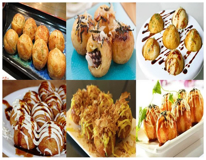 Commercial 28 Holes Takoyaki Maker Machine Electric or Gas Non-stick Waffle Balls Baker 40MM Round Fish Ball Making Machine.