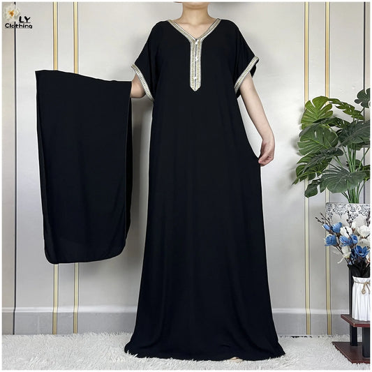Neue Sommer-Kaftan-Abaya 2023, afrikanische Kleider für Frauen, traditionelle Kleidung, Islam-Gebetskleidung, Türkei, muslimische lose Robe, Ramadan