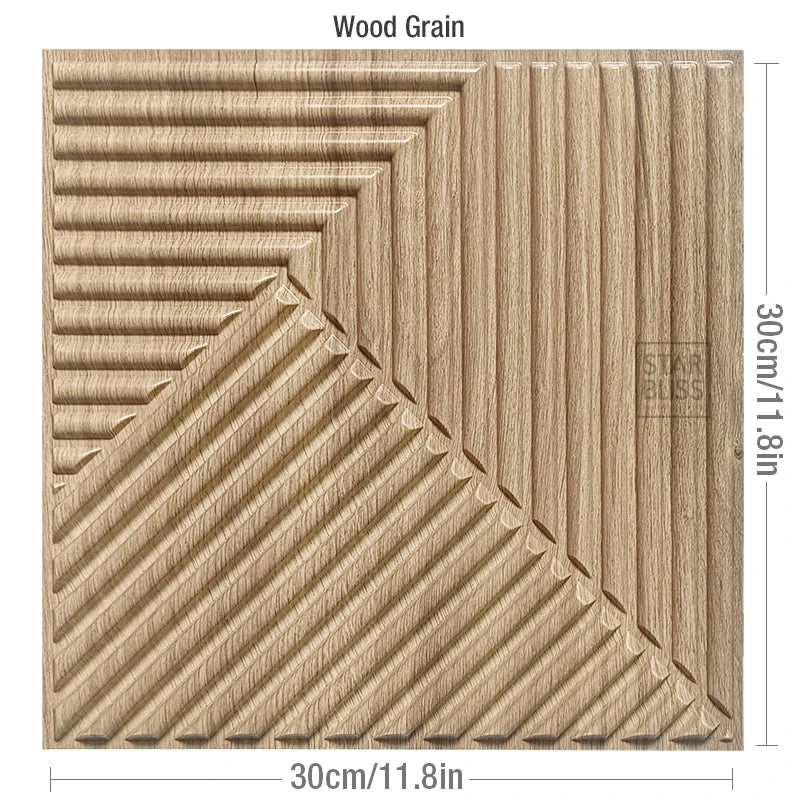 10pcs 3D Wall Panel 30x30cm Gold Mosaic Indoor Wall Decoration for Living Room Bedroom Hotel Office Esports game 3D Wall Sticker