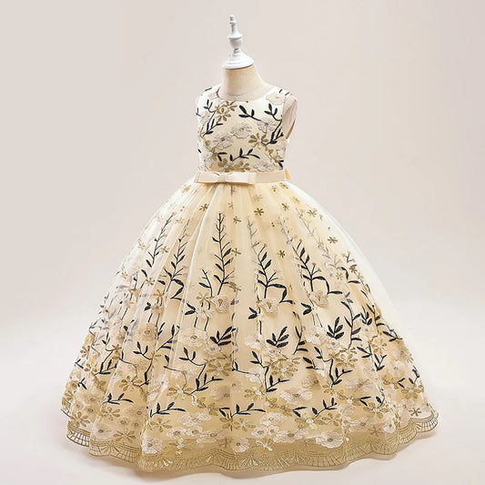 Kinderkleider, luxuriöse Partys, Abendkleid, Stichkleid für Mädchen, Abschlussball, Leistung, Teenager, Prinzessinnenkleider, 14 bis 16 Jahre