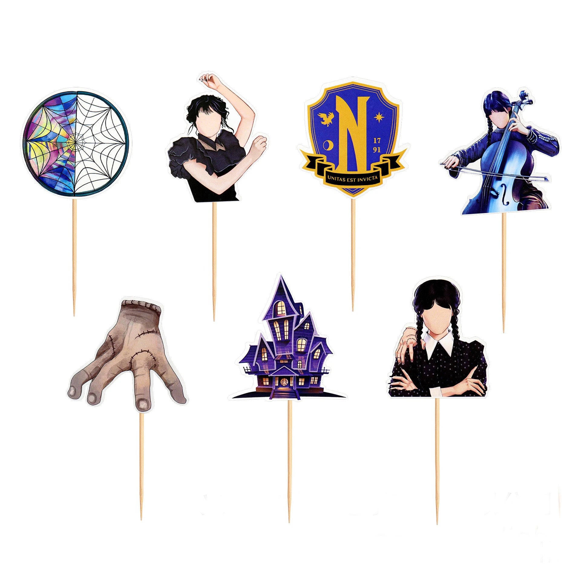 Halloween-Kuchenaufsatz, Geisterhandschloss, Spinnennetz, Kinder, alles Gute zum Geburtstag, Hochzeit, Party, Babyparty, Backen, Kuchen, Dessert, DIY-Dekoration.