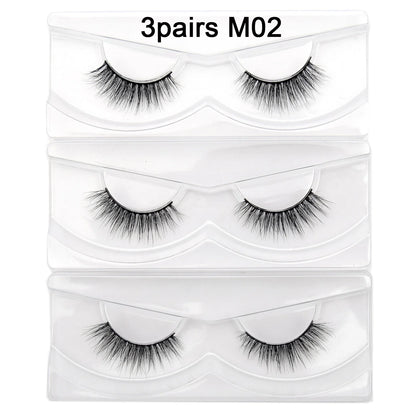 Visofree Eyelashes 3D Mink Eyelashes Long Lasting Mink Lashes Natural Dramatic Volume Eyelashes Extension False Eyelashes D08