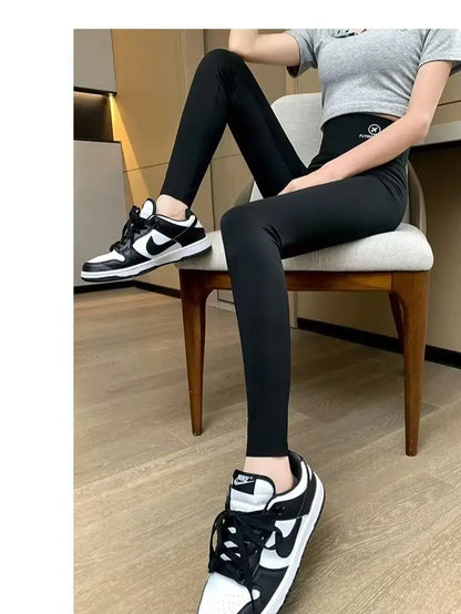 High-Waist Yoga Pants Women's Tight Leggings Elastic Running Trousers Base Layer Sports Shorts plus Size Fitness Clothing.