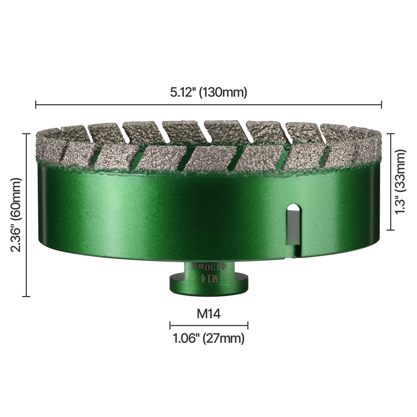 6–130 mm M14-Gewinde, trocken, vakuumgelöteter Marmor, Mauerwerk, Lochsäge, Öffner, Diamantbohrkrone für Keramikfliesen, Granit, Marmor