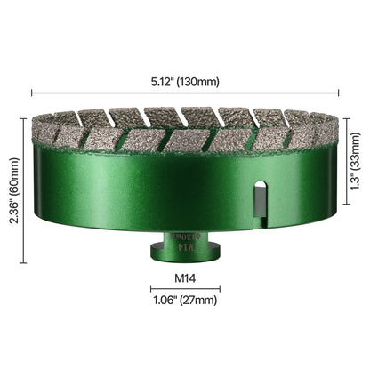 6–130 mm M14-Gewinde, trocken, vakuumgelöteter Marmor, Mauerwerk, Lochsäge, Öffner, Diamantbohrkrone für Keramikfliesen, Granit, Marmor