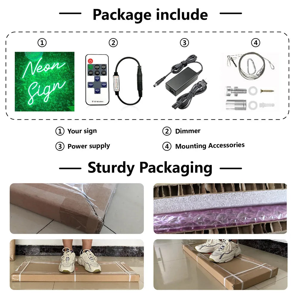 Custom LED Neon Sign Personalized - Free Shipping, 1-3 Days Fast Production! ✨.