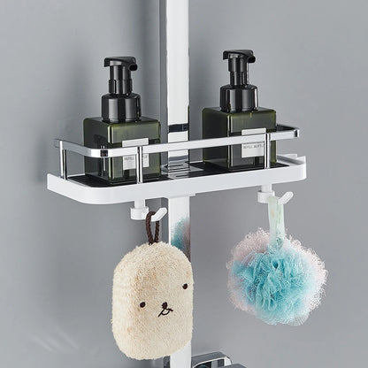 Rainfall Bathroom Shower Faucet Kit With Bidet Wall Mounted Stainless Steel Hot Cold Water Mixer Tap System With Rack,Tub Spout