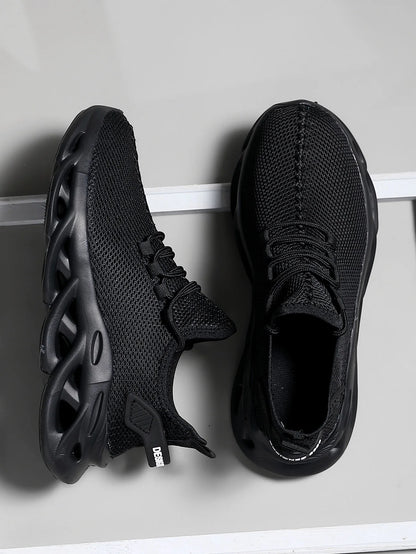 Men Casual Sport Shoes Breathable Lightweight Sneakers Outdoor Mesh Black Running Shoes Athletic Jogging Tenis Walking Shoes.