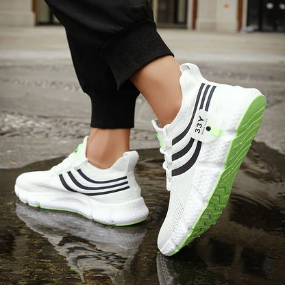 Herren Casual Sportschuhe atmungsaktiv leichte Sneakers Outdoor Mesh schwarze Laufschuhe sportlich Jogging Tenis Wanderschuhe
