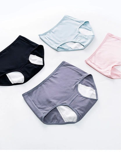 Leak Proof Menstrual Panties Physiological Underwear Womens Comfortable Cotton Panties Breathable Female Waterproof Briefs.