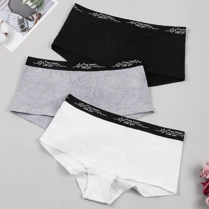Ladies Solid color boxers Briefs Comfortable Female Underwear Sporty Style Casual Sexy Panties for Women S-XL.