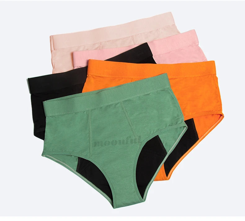 3PCS/Lot Menstrual Panties Woman Very Abundant Flow Menstruation Underwear High Waist Leak Proof Period Panties for Girls Set.