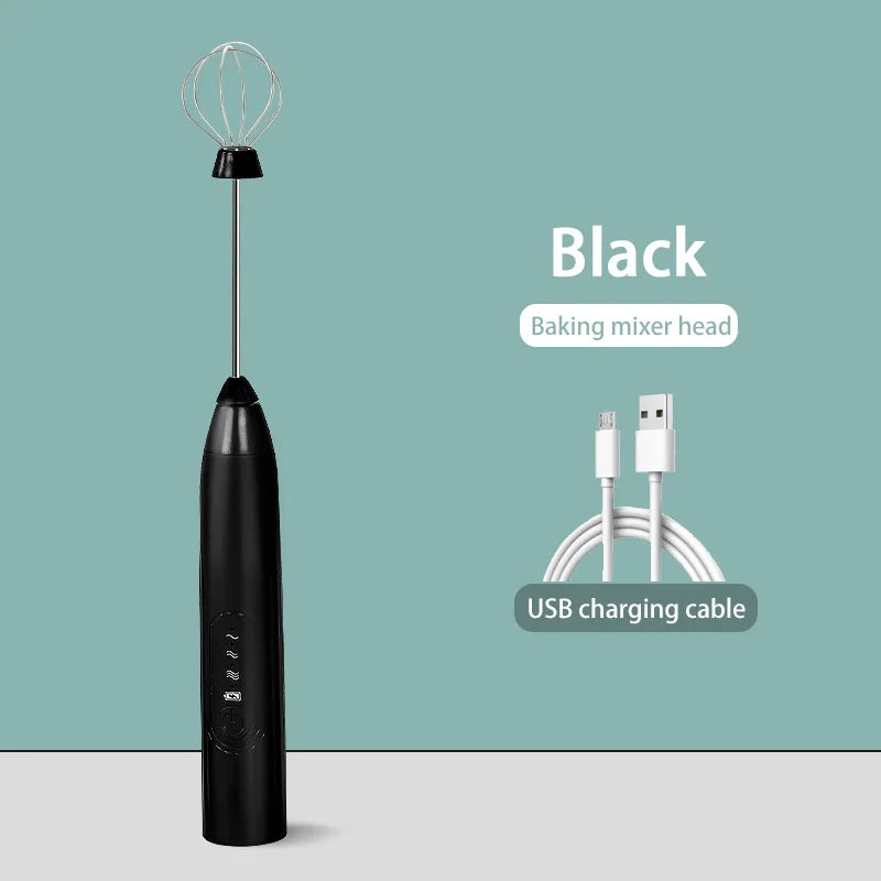 XIAOMI Electric Milk Frother Mini Handheld Wireless Powerful USB Rechargeable Convenience Coffee Milk Whipping Kitchen Whisks.