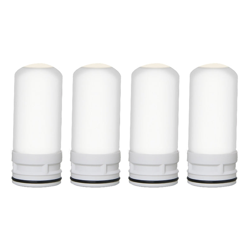 4 Pieces Replacement Inner Ceramic Filter Cartridge for Household Tap Faucet Water Practical and Convenient Durable Gift