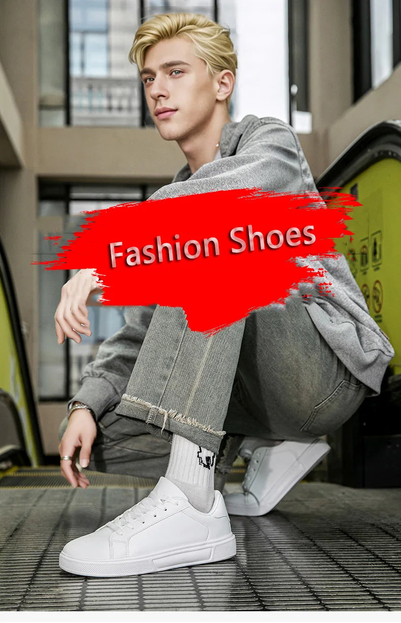 PU Leather Men Shoes Sneakers Trend Casual Shoes Leisure Male Sneakers Footwear Men Vulcanized Shoes Couple Shoes Women Shoes.