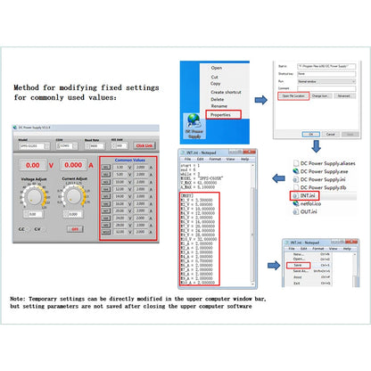KUAIQU Programmable RS232 Communication DC Power Supply 30V 10A, Adjustable Laboratory Power Supply 60V 5A, 120V 3A, Edit Stored.
