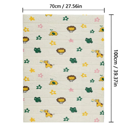 Pvc Brick Pattern Self-adhesive Wallpaper DIY Room Decor 1-10pcs 70cmX1m Waterproof Wall Stickers 3D Modern Home Decoration