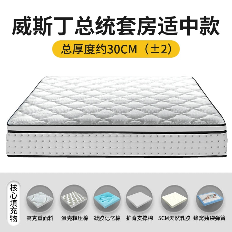 Naturlatex-Matratze 180 x 200 feste Luftmatratze King Double Colchones De Cama Cochao Casal Möbel für Schlafzimmer