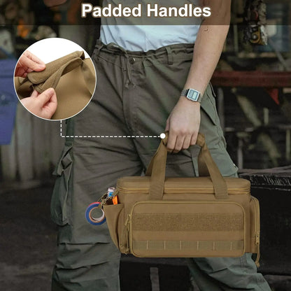 14-Zoll-Hochleistungs-Werkzeugtasche, Werkzeugaufbewahrungstasche, multifunktionale Arbeitshandtasche oder Mechaniker, Elektriker, Zimmermann, Bauarbeiter, Klempner.