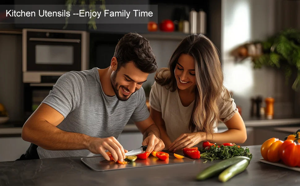 Titanium Cutting Boards for Kitchen Stainless Board 304 Steel Thickened Double Sided Food Grade Portable Fruit Meat Chopping.