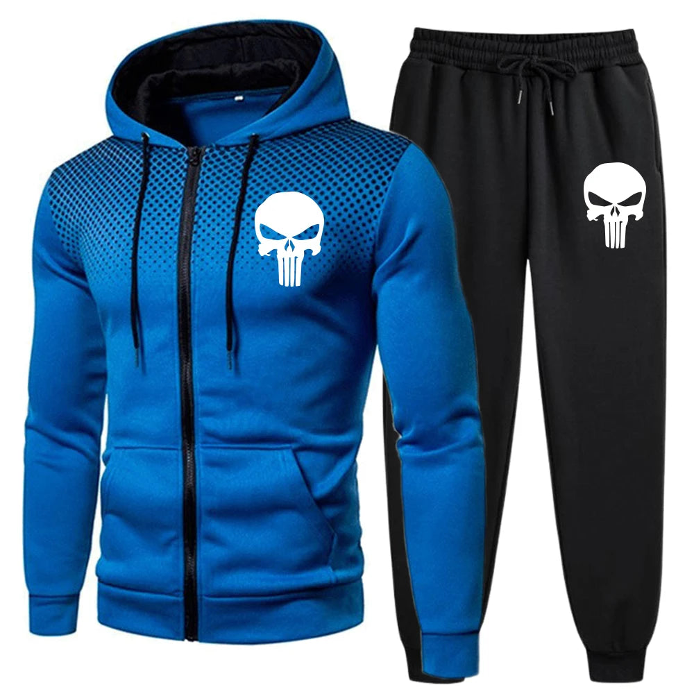 Men's Tracksuit Jogging Zip Up Hoodies Daily Quality Sweatshirts Two-piece Sets Men Sports Coat Casual Fashion Hot Sales Comfort.