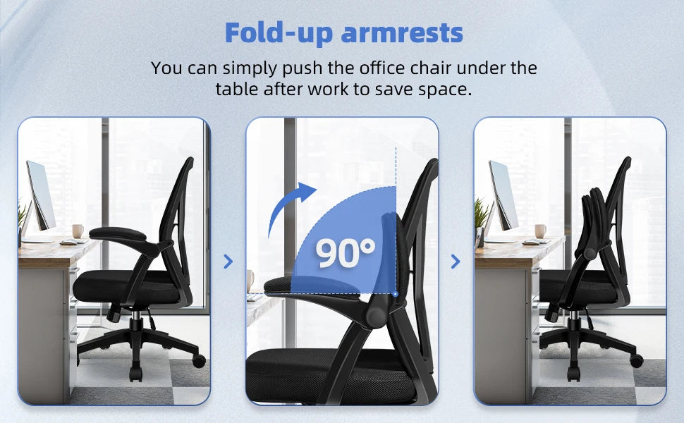 aiibottech Bürostuhl Ergonomische Liege 90er ° -125 ° ,Schreibtischstuhl mit Lordosenstütze, verstellbarer Computerstuhl, Wohnzimmerstühle
