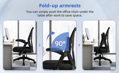 aiibottech Bürostuhl Ergonomische Liege 90er ° -125 ° ,Schreibtischstuhl mit Lordosenstütze, verstellbarer Computerstuhl, Wohnzimmerstühle