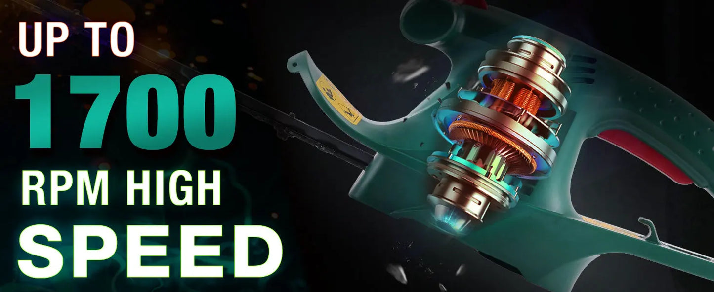 Kabelgebundener elektrischer Heckenschere 450 W, elektrischer Heckenschere, 450 mm Diamantschneidmesser, 16 mm Zahnöffnung