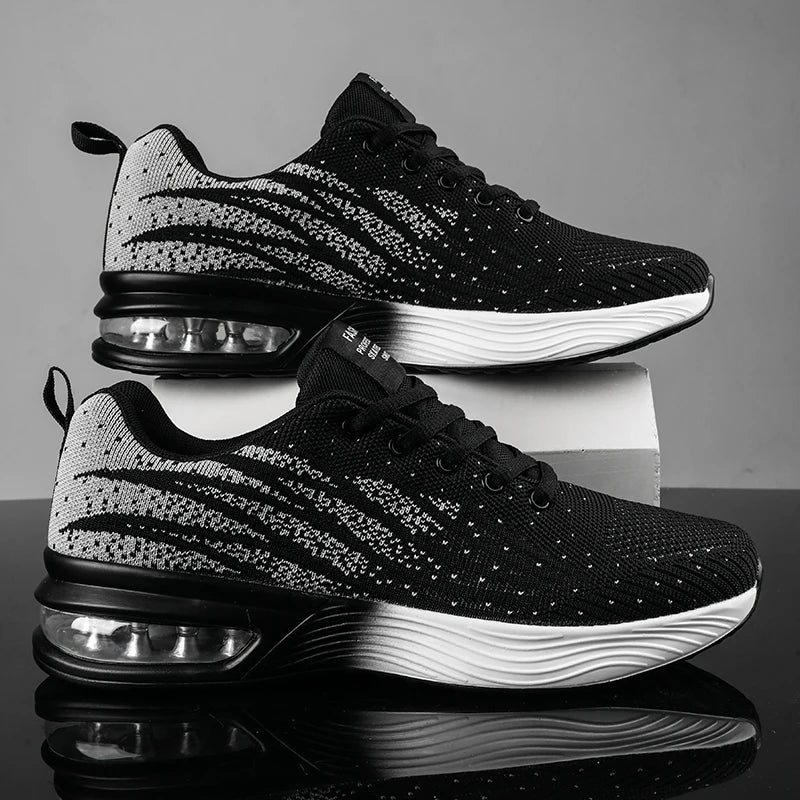 YRZL Men's Sneakers Summer Non Slip Breathable Mesh Tennis Shoes Male Lightweight Walking Shoes Casual Lace Up Sports Sneakers.