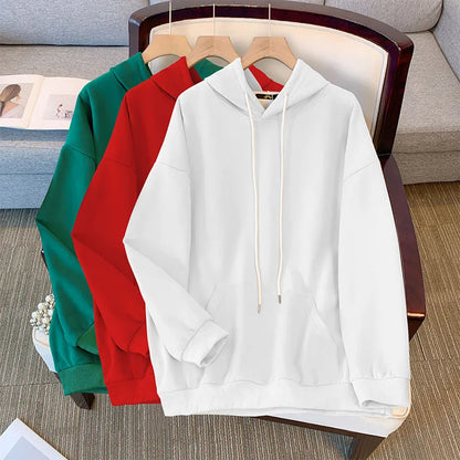 Plus Size Damen-Büste, 160 Herbst-Winter-Kapuzen-Sweatshirt, neun Farben, lockeres Langarm-Top, Lare-Größe 6XL, 7XL, 8XL, 9XL, 150 kg.