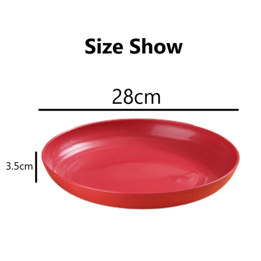 Dinner Plates Wheat Straw Eco Friendly BPA Free Biodegradable Picnic Kids Fruit Snack Plate Bone Dishes Kitchen Accessories.
