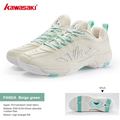 Kawasaki 2024 PANDA Badminton Shoes Professional Carbon Fiber Board Shock Absorption Men's Sneakers Women's Sports Shoes B3327