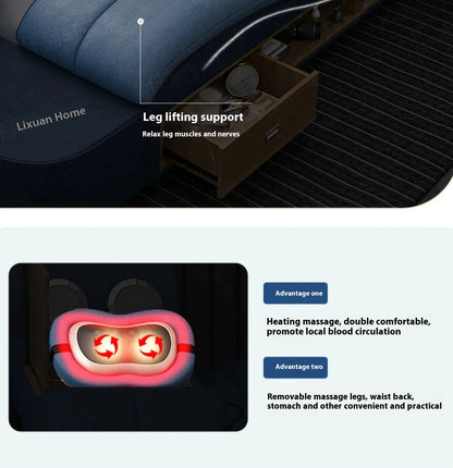 Nordic Smart Modulares Doppelbett Master Storage Luxus Designer Doppelbett Multifunktionale Leder Camas Ehe Möbel